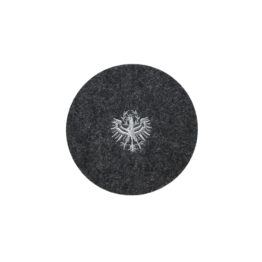 Coaster:Unterster_dunkelgrau_Adler_silber_rund_getickt
