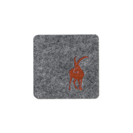 Coaster_Steinbock_mittelgrau_eckig_braun