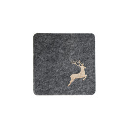 Coaster_springenderHirsch_eckig_gold